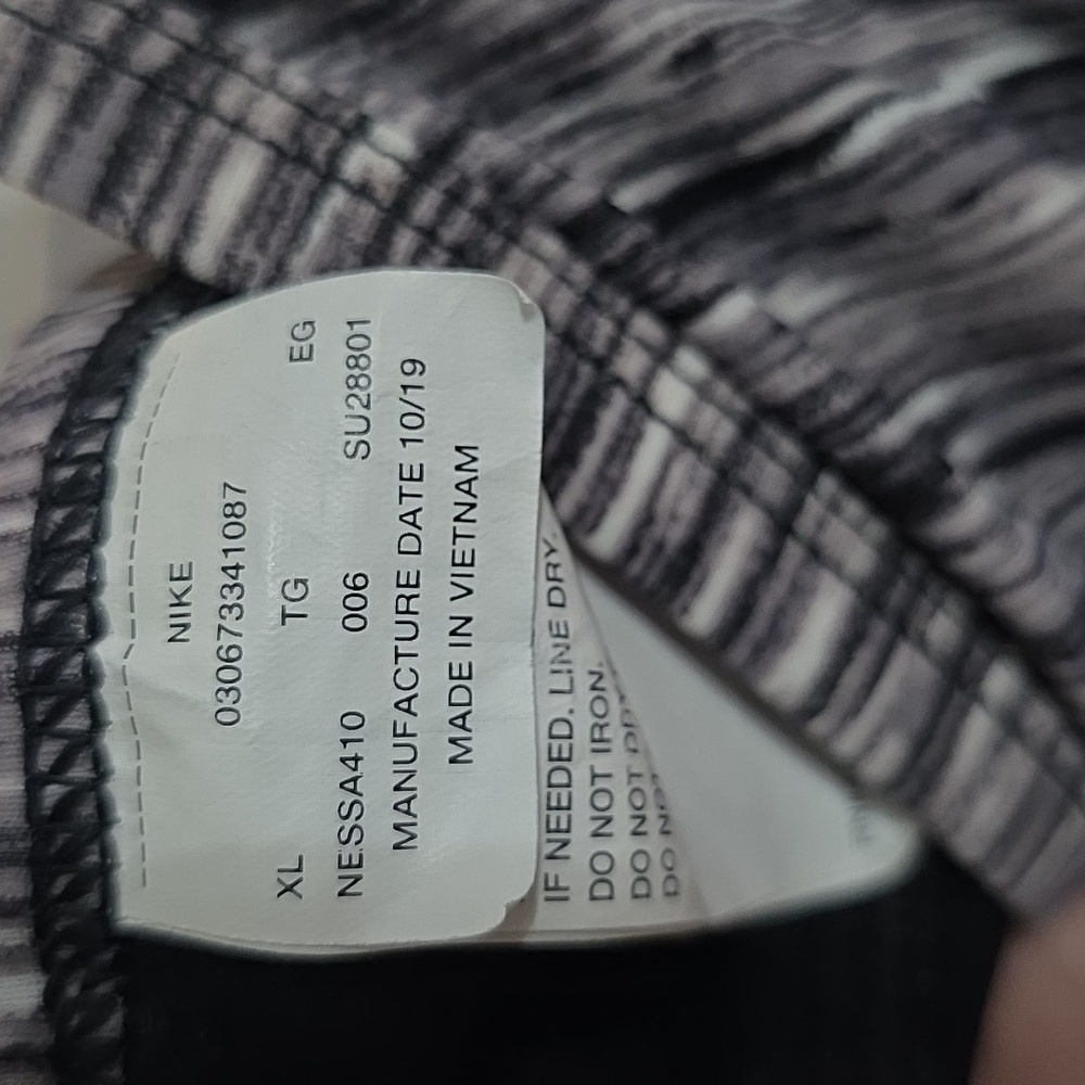 Nike Women's Swimsuit Black/White Racerback Sz XL EUC - Picture 2 of 11